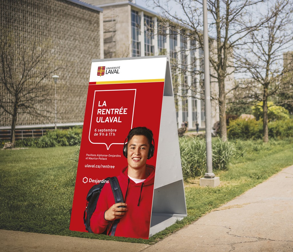 Affiche autoportante en A