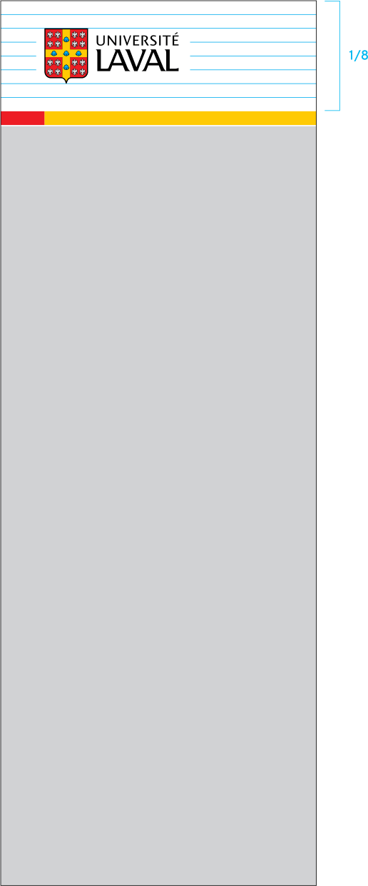 Structure banniere verticale